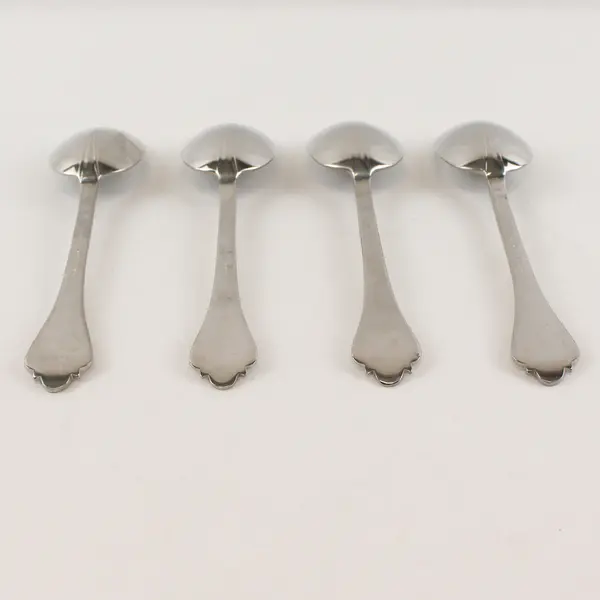 Four 18/8 Stainless Brighton Serving Spoons By Laslo for Mikasa