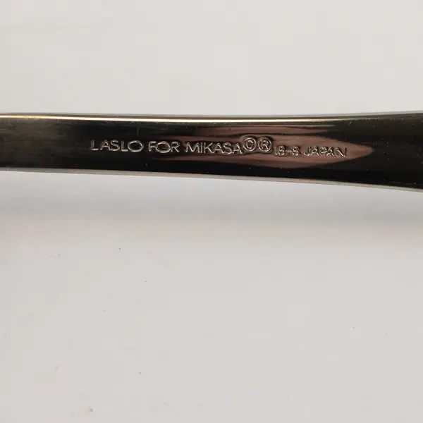 Four 18/8 Stainless Brighton Serving Spoons By Laslo for Mikasa