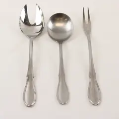 WMF Cromargan Germany 3pc Flatware Cocktail Fork Serving Soup Spoon
