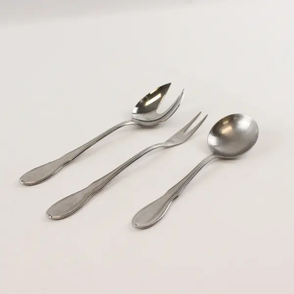 WMF Cromargan Germany 3pc Flatware Cocktail Fork Serving Soup Spoon