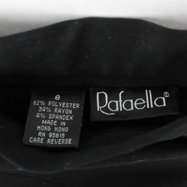 Rafaella Solid Black Dress Pants Women's Size 8