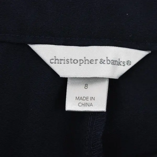 Christopher & Banks Navy Blue Capri Dress Pants Women's Size 8