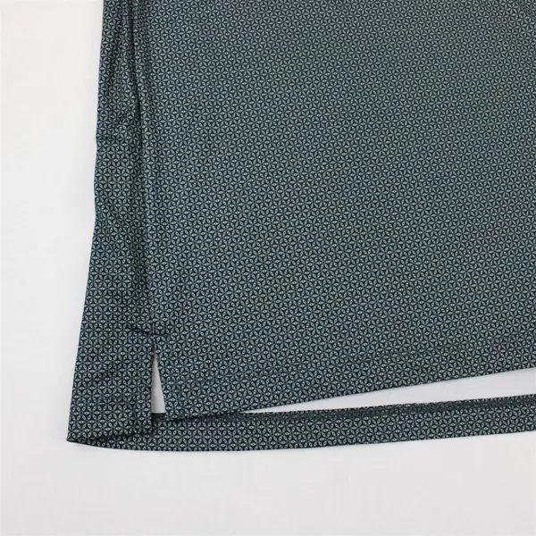 Hickey Freeman Navy and White Pattern Golf Polo Men's XL