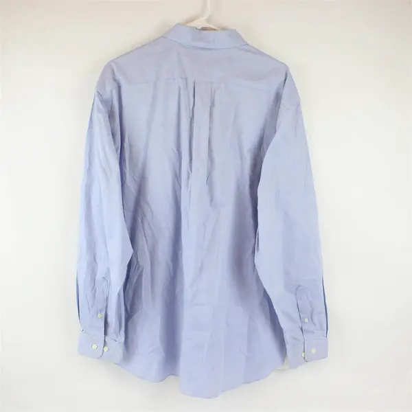 Eddie Bauer Light Blue Long-Sleeved Button-Down Men's Large FLAW