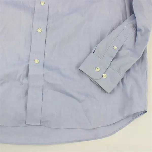 Eddie Bauer Light Blue Long-Sleeved Button-Down Men's Large FLAW
