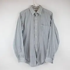 Henry Grethel Blue Red & White Striped Long-Sleeved Button-Up Men's 16-35 Flawed