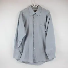 Van Heusen Light Blue Long-Sleeved Button-Up Men's Large FLAWED