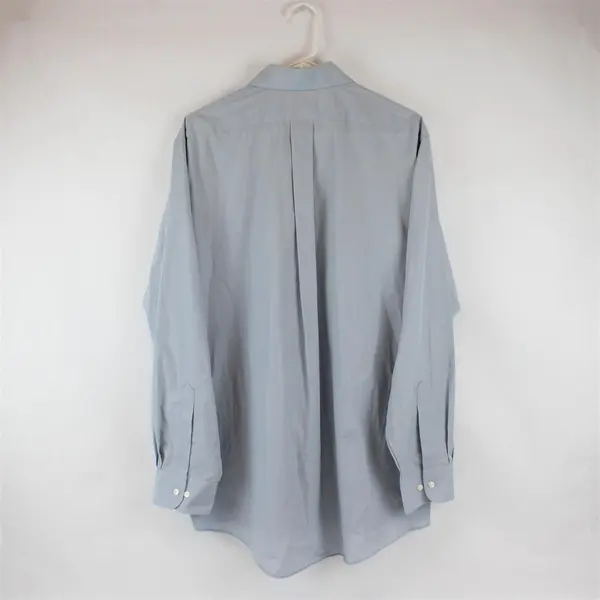 Van Heusen Light Blue Long-Sleeved Button-Up Men's Large FLAWED
