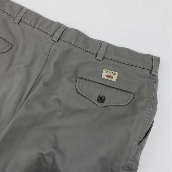 Savane Casual Gray Khaki Pants Men's Size 36x30