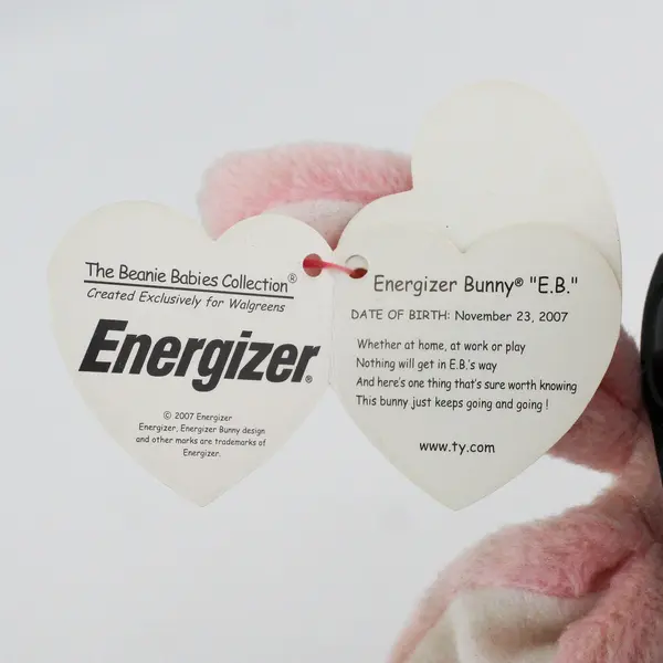 TY Beanie Baby Energizer Bunny 2007 Walgreens Exclusive Rabbit Plush 6"