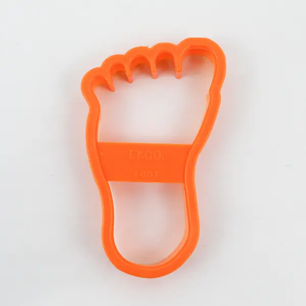 Lot of 2 Ekco Plastic Cookie Cutters Hand and Foot
