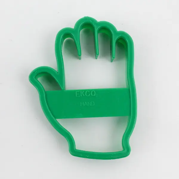 Lot of 2 Ekco Plastic Cookie Cutters Hand and Foot