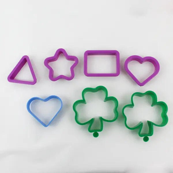 Lot of 15 Plastic Cookie Cutters Various Shapes