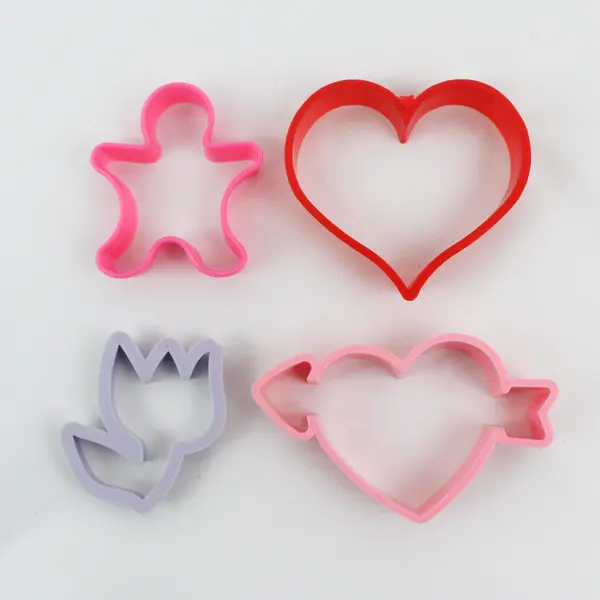 Lot of 15 Plastic Cookie Cutters Various Shapes