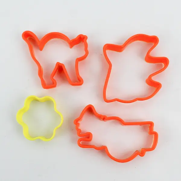 Lot of 15 Plastic Cookie Cutters Various Shapes