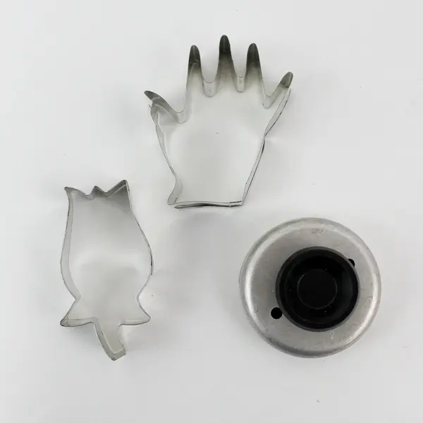 Lot of 12 Assorted Metal Baking Cutters Cookie Cutters Various Shapes