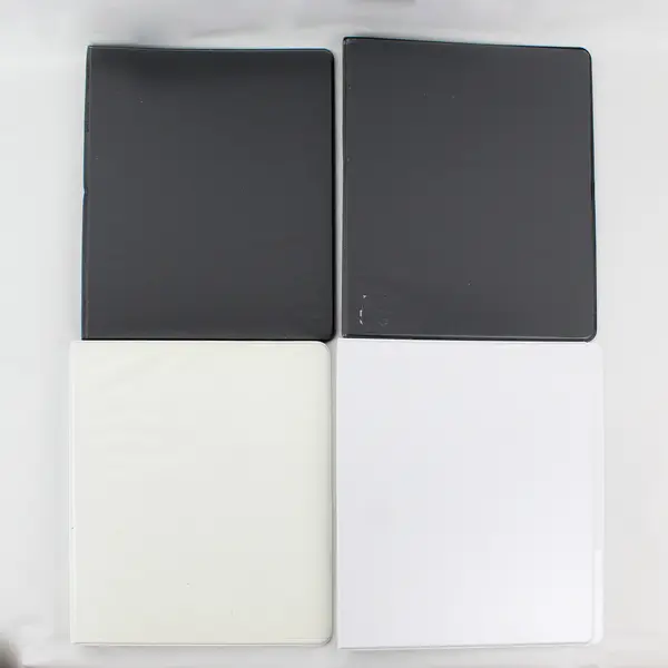Lot of 4 Avery Dennison 3/4" 3-Ring Binders Black White Used