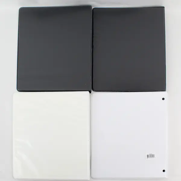Lot of 4 Avery Dennison 3/4" 3-Ring Binders Black White Used