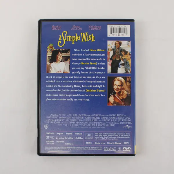 A Simple Wish Directed By Michael Ritchie (DVD, Widescreen, 1997, Universal)