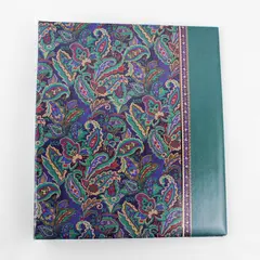 Vintage Hallmark Paisley Print Photo Album Scrapbook Binder