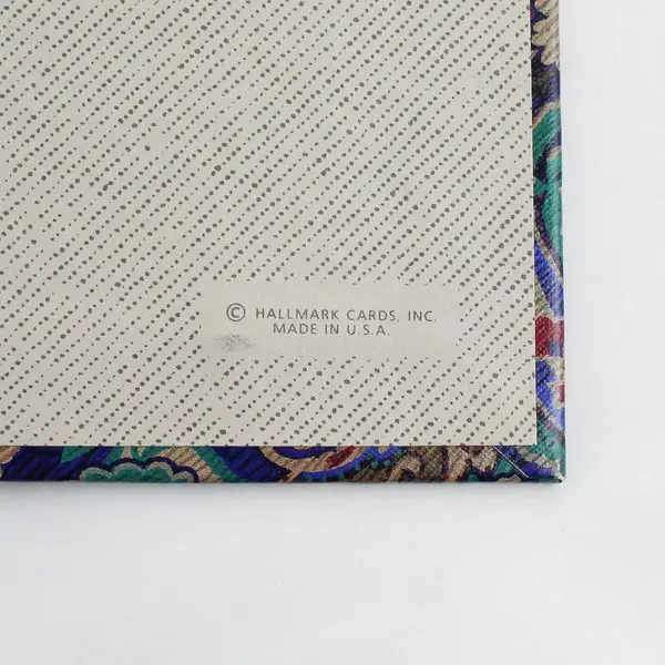 Vintage Hallmark Paisley Print Photo Album Scrapbook Binder