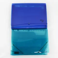 Lot of 2 Smead Docu Manager Teal Blue Expanding Monthly Accordion File Folders