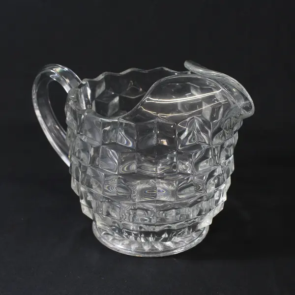 Vintage Fostoria American 6" Ice Lip Jug Pitcher 