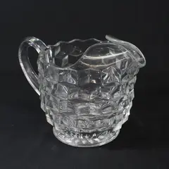 Vintage Fostoria American 6" Ice Lip Jug Pitcher 