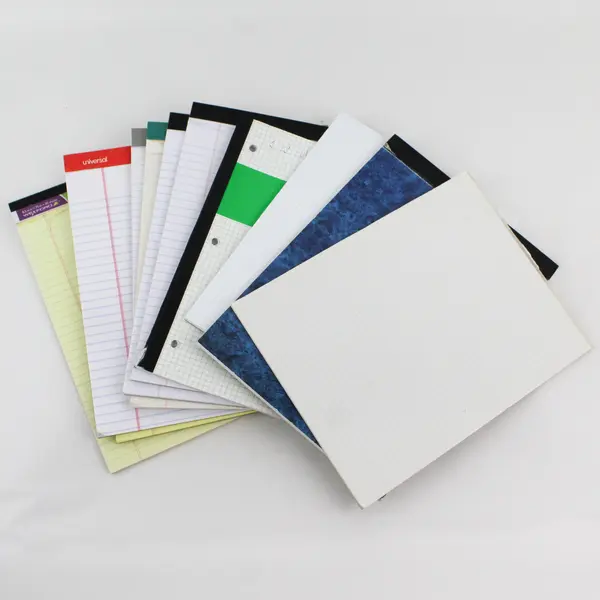 Mixed Lot of 11 Lined and Graph Ruled Paper Pads Partially Used