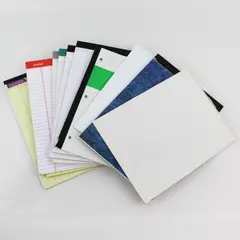 Mixed Lot of 11 Lined and Graph Ruled Paper Pads Partially Used