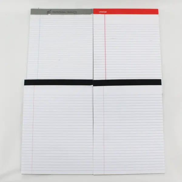 Mixed Lot of 11 Lined and Graph Ruled Paper Pads Partially Used