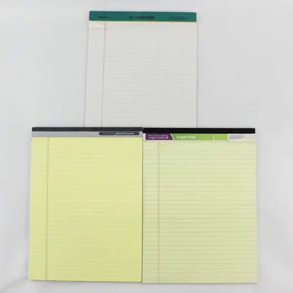 Mixed Lot of 11 Lined and Graph Ruled Paper Pads Partially Used