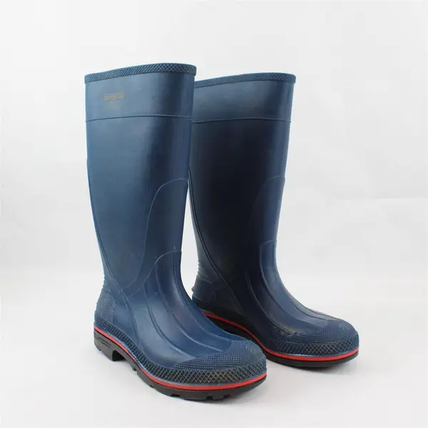 Servus Navy Blue 15" Max PVC Rubber Rain Muck Work Boots Women's Size 10