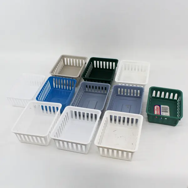Lot of 11 Sterilite Plastic Storage Trays Desk Organizers
