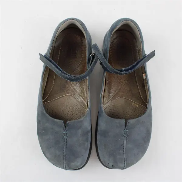 Kalso Technology Earth Shoe Blue Navy Leather Mary Jane Shoes Women's Size 7B