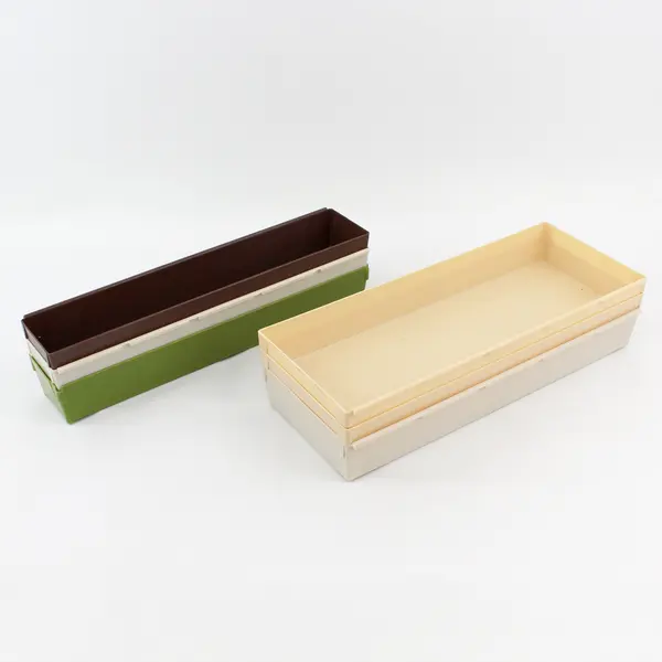 Mixed Lot of 6 Large Plastic Drawer Organizers 15"