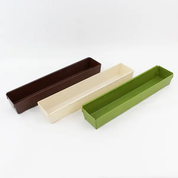 Mixed Lot of 6 Large Plastic Drawer Organizers 15"