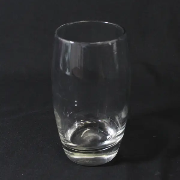 Set of 2  Clear Glass Heavy Base Tumblers  5.5"