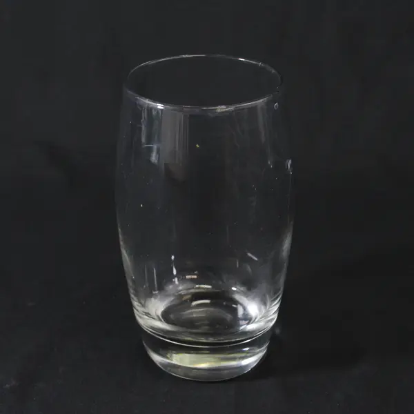 Set of 2  Clear Glass Heavy Base Tumblers  5.5"