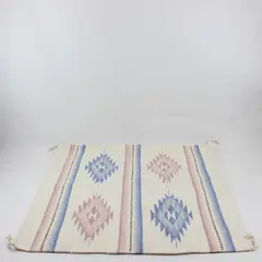 Vintage Southwestern-Style Wool Rug/Wall Decor 30.5"x29"