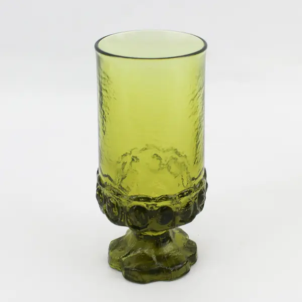 4 Vintage Tiffin Franciscan Madeira Citron Green Footed 6.5" Iced Tea Glass