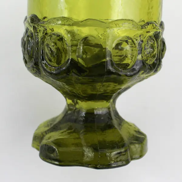 4 Vintage Tiffin Franciscan Madeira Citron Green Footed 6.5" Iced Tea Glass