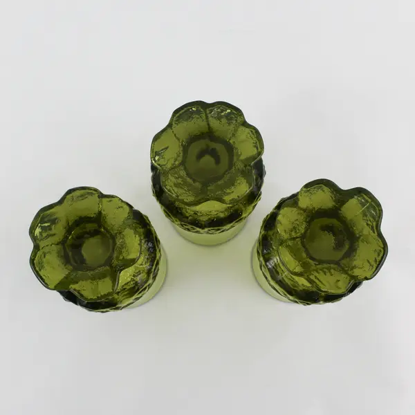 3 Vintage Tiffin Franciscan Madeira Citron Green Footed 6.5" Iced Tea Glass