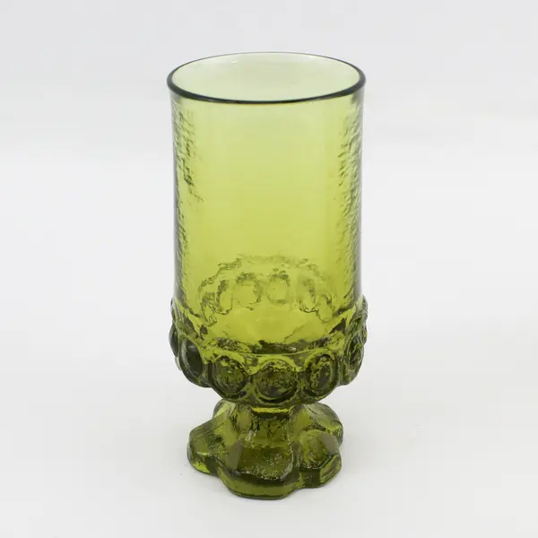3 Vintage Tiffin Franciscan Madeira Citron Green Footed 6.5" Iced Tea Glass