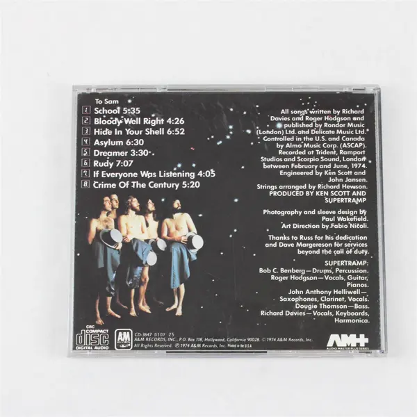 Crime of the Century CD by Supertramp 1974, #A&M CD-3647 