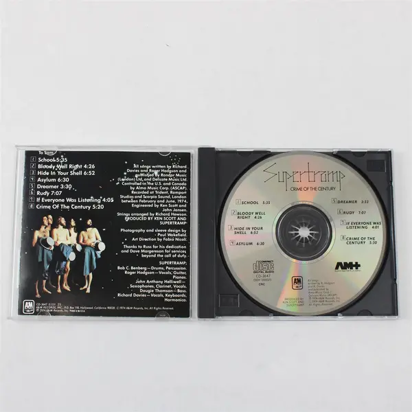 Crime of the Century CD by Supertramp 1974, #A&M CD-3647 