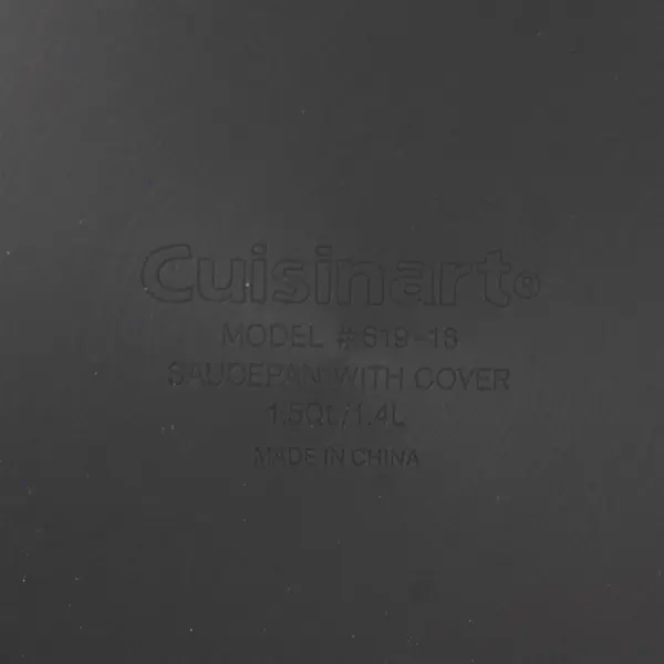 Cuisinart 619-16 QuanTanium 1.5 Qt Titanium-Reinforced Saucepan Missing Lid