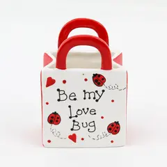 Ganz Bella Casa Be My Love Bug Valentine's Day Planter