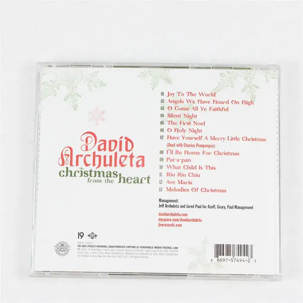 Christmas From The Heart CD by David Archuleta 2009, #88697-57494-2