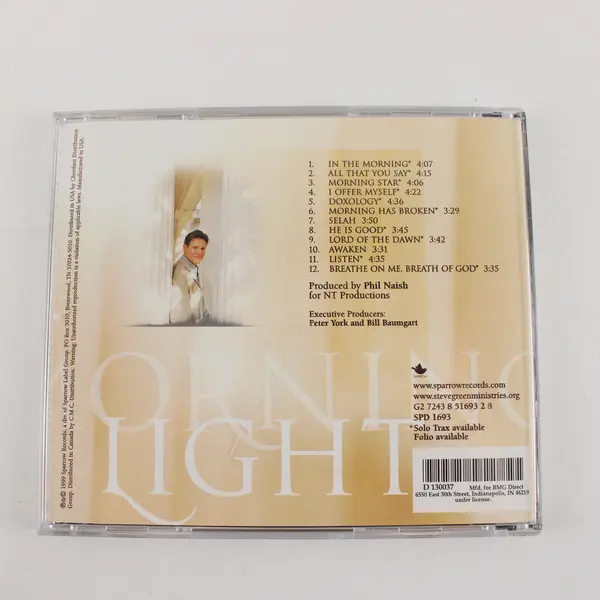 Morning Light: Songs to Awaken the Dawn by Steve Green 1999 Music CD